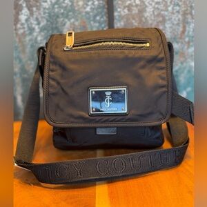 Juicy Couture Black Crossbody Bag with Gold Hardware